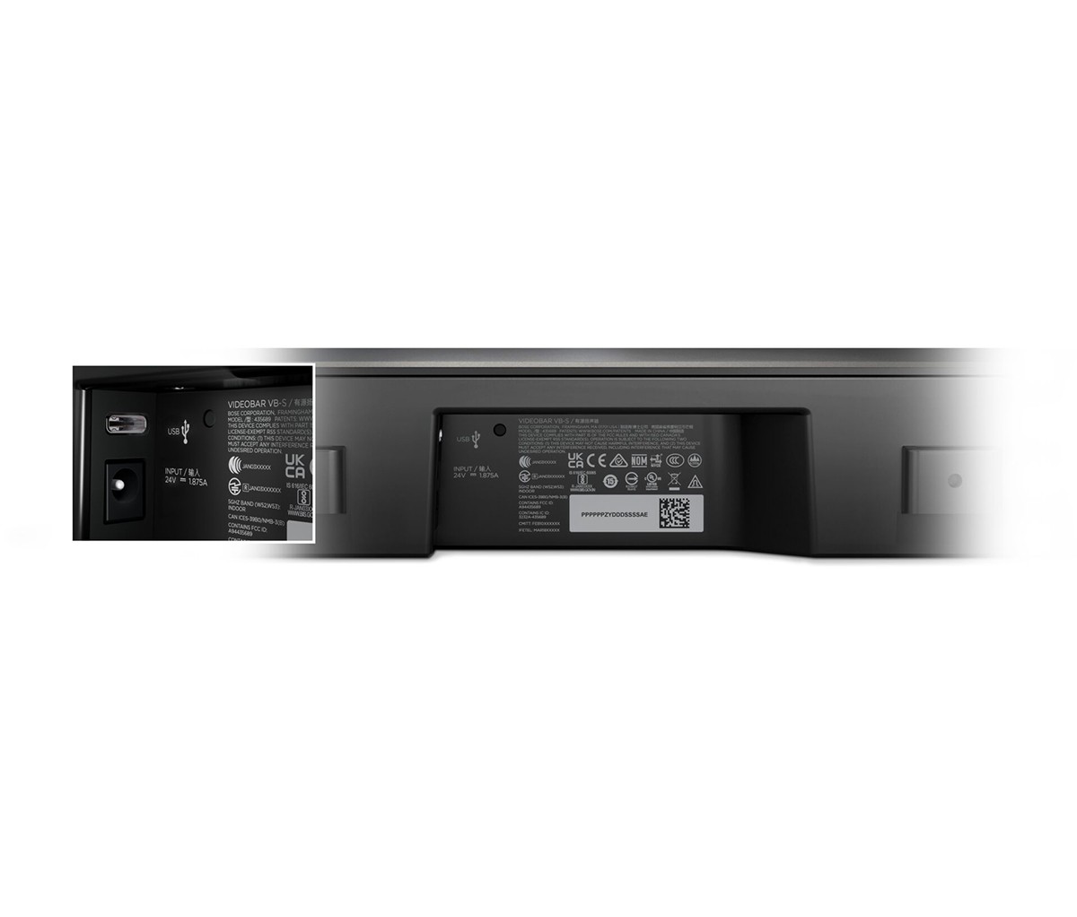 BOSE VIDEOBAR VB-S 背板數據